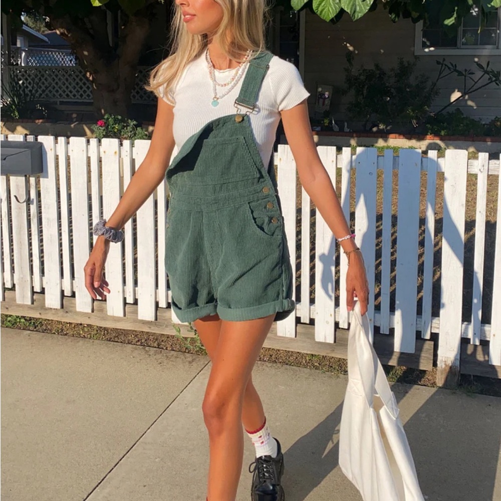 NWT Kacy Overalls Princess Poly Green